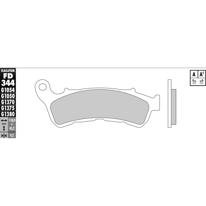 Semi Metal G1054 Brake Pad