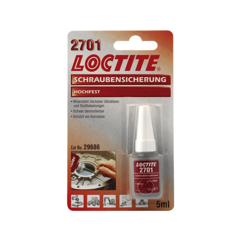 Loctite Threadlocker 2701 Heavy Duty Strenghts - 5ml