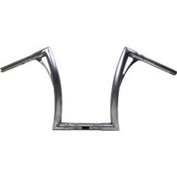 280 Medium Flow Bar Super Fat Road King Handlebar with 1 1/4" Clamp Diameter 1,4" Raw Throttle By Wire
