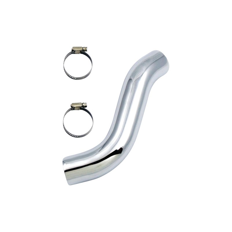 Paughco Exhaust Heat Shields Dual Headers Chrome Front