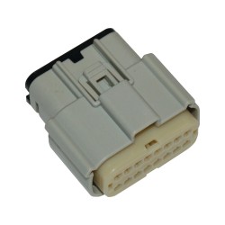 16-Position Molex MX-150 Series Male Connector Gray