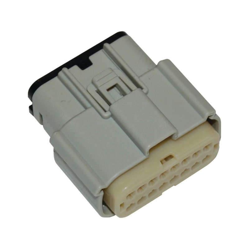 16-Position Molex MX-150 Series Male Connector Gray