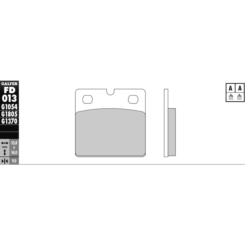 Semi Metal G1054 Brake Pad