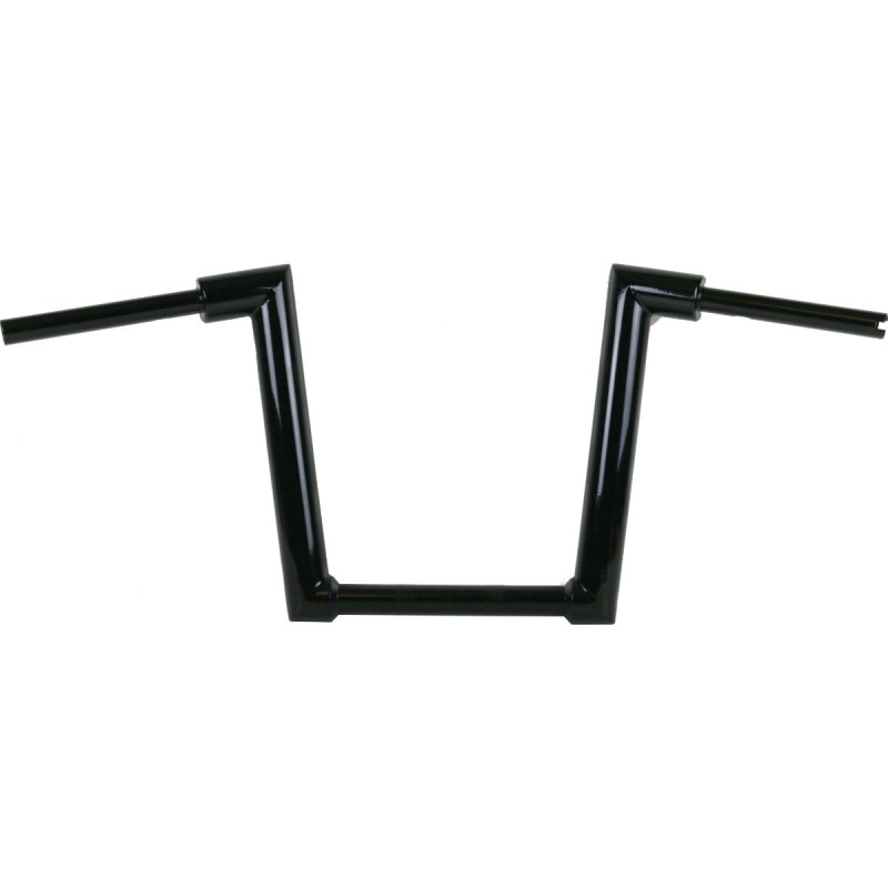 2" Str8UP Road Glide Handlebars Tall (380mm) Black Powder Coated Hydraulic Throttle By Wire