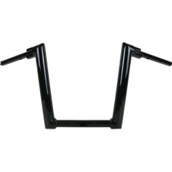 2" Str8UP Road Glide Handlebars Tall (380mm) Black Powder Coated Hydraulic Throttle By Wire