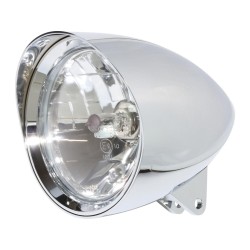 Classic 1 5 3/4" Scheinwerfer With Visor Chrome H4