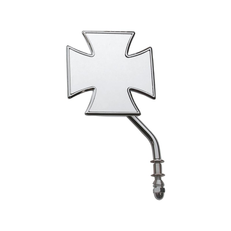 Maltese Mirror Short stem Chrome Right