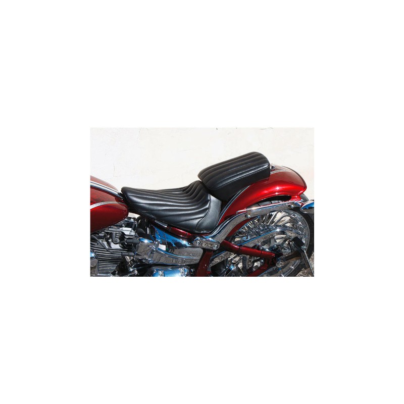 Breakout Custom Vertical Pillion Pad Vertical Black Synthetic Leather Urethane