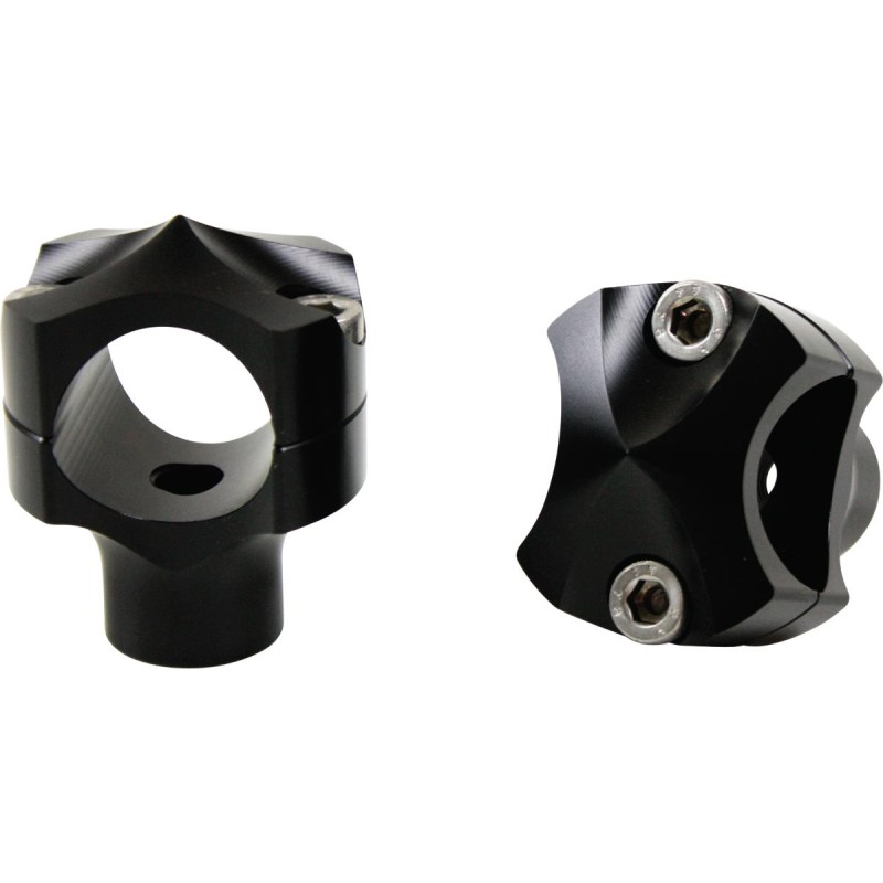 Spock Risers Black Anodized 1 1/4"