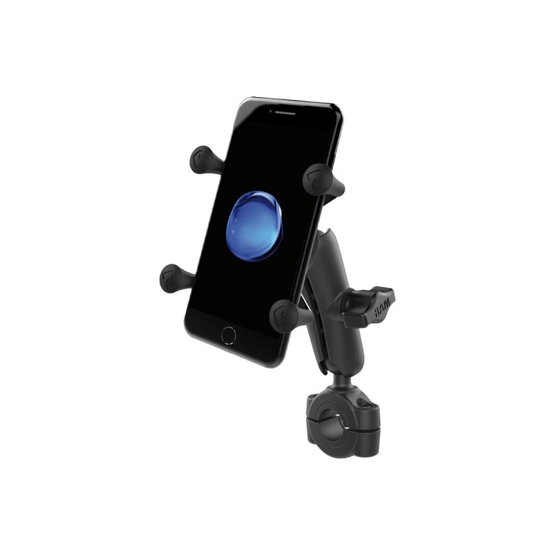 Torque X-Grip Handlebar Mounting Kit 3/4" - 1" Handlebar Clamp, Medium Arm and X-Grip For Phones Black Powder Coated