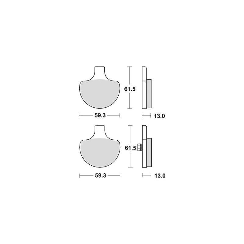 Organic Replacement Brake Pads