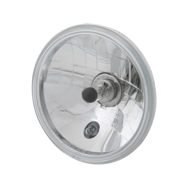 5,75" Scheinwerfereinsatz mit klarem Glas und Parklicht With parking light Chrome Clear H4