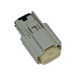 3-Position Molex MX-150 Series Male Connector Gray
