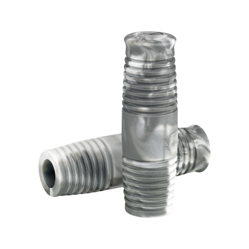 Cole Foster Grips Antique Gray Marble 1" Throttle By Wire Throttle Cables