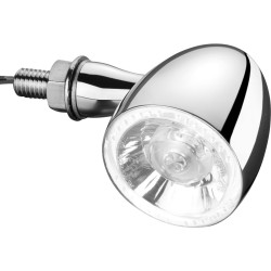 Bullet 1000 PL White LED Turn Signal/Position Light Chrome White LED