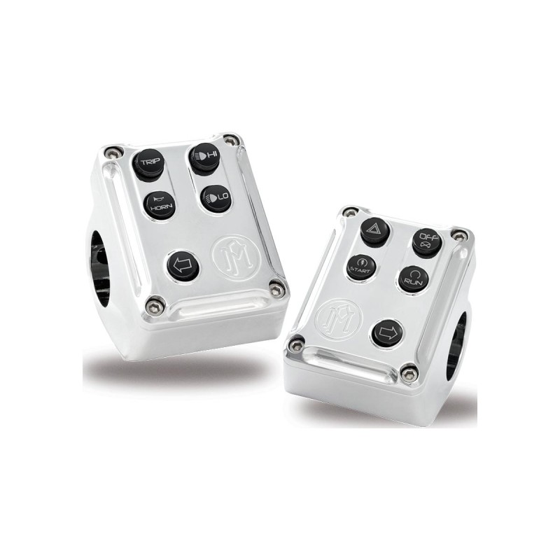 Can Bus Switch Housing Set, Chrome CAN Bus Control Switch Kit Chrome 1"