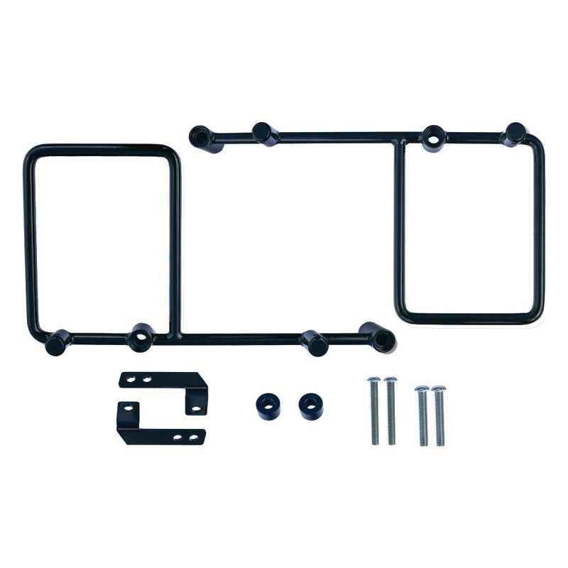 Voyager Bracket Kit Saddlebag Mounting Kit Black Powder Coated
