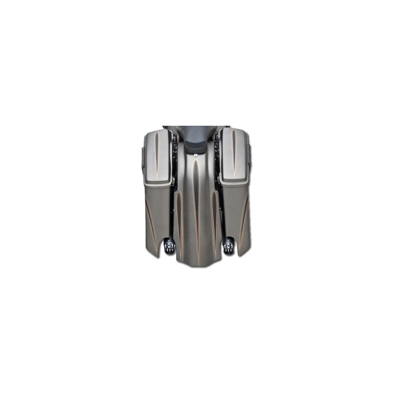 DOWN-N-OUT XTRM FENDER KIT Stretched Fender Kit Without license plate pocket, dual exhaust cutout