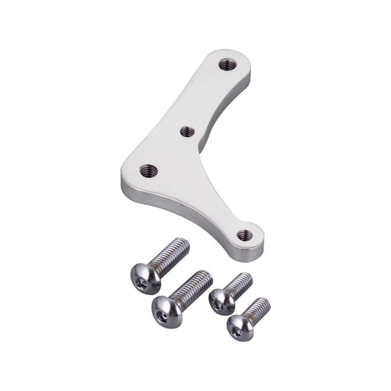 Kustom Tech 4 Piston Front Bracket, For 8,5" Rotor, Left and Right, Polished