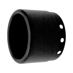 3,5" Bootlegger End Cap Straight Black 3,5"