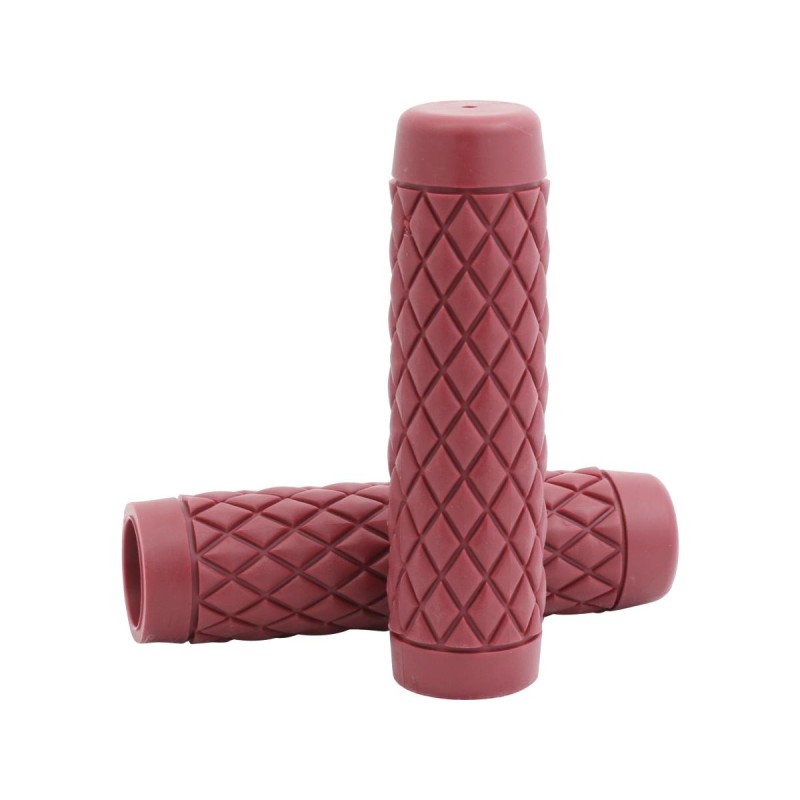 Knucks Grips Dark Red 1" Throttle By Wire Throttle Cables