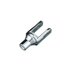 Tapered Female Peg Adapters for 5/8" Square Mounts Chrome