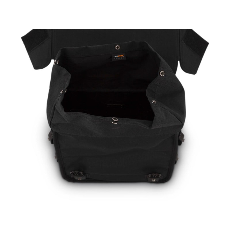 Voyager Throwover Saddlebags Black