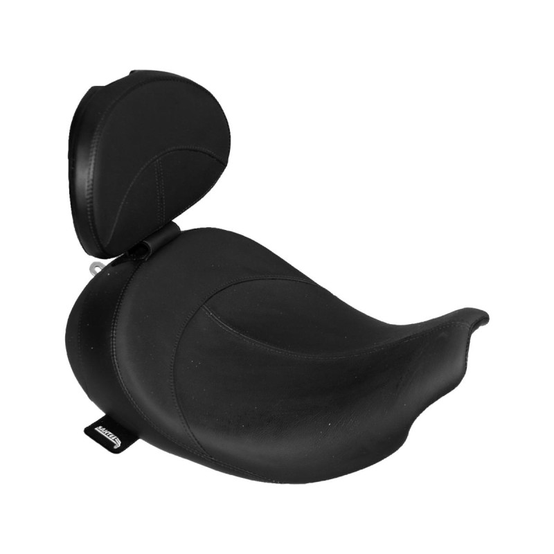 Hydra Smooth Seat Black Leather Vinyl