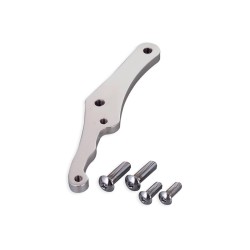 4 Piston Front Bracket, For 11,5" Rotor, Left and Right, Polished