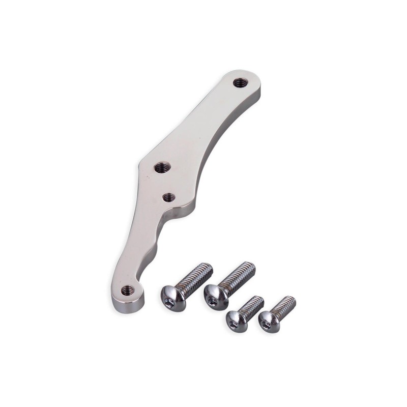 4 Piston Front Bracket, For 11,5" Rotor, Left and Right, Polished
