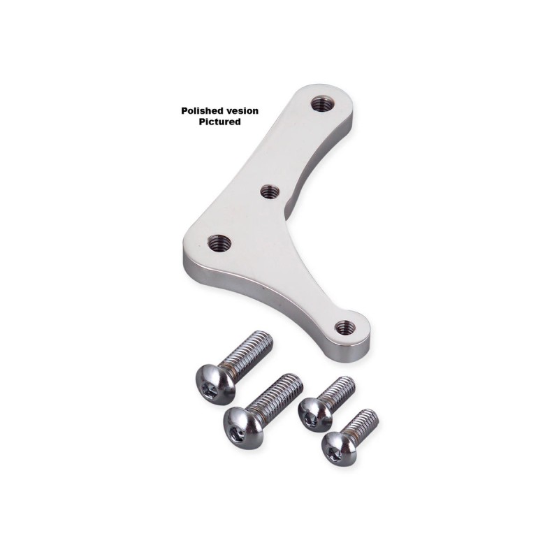 4 Piston Front Bracket, For 8,5" Rotor, Left and Right, Black