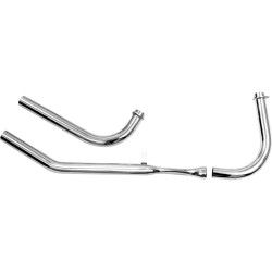 Upsweep Squish Pipe for 66-69 Rigid Frames Headers Chrome 1,75"