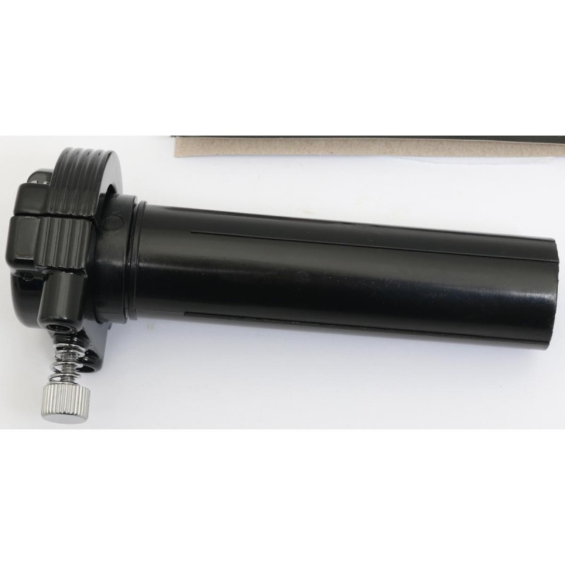 Throttle Clamp and Sleeve Assembly Black 1" Dual Cable