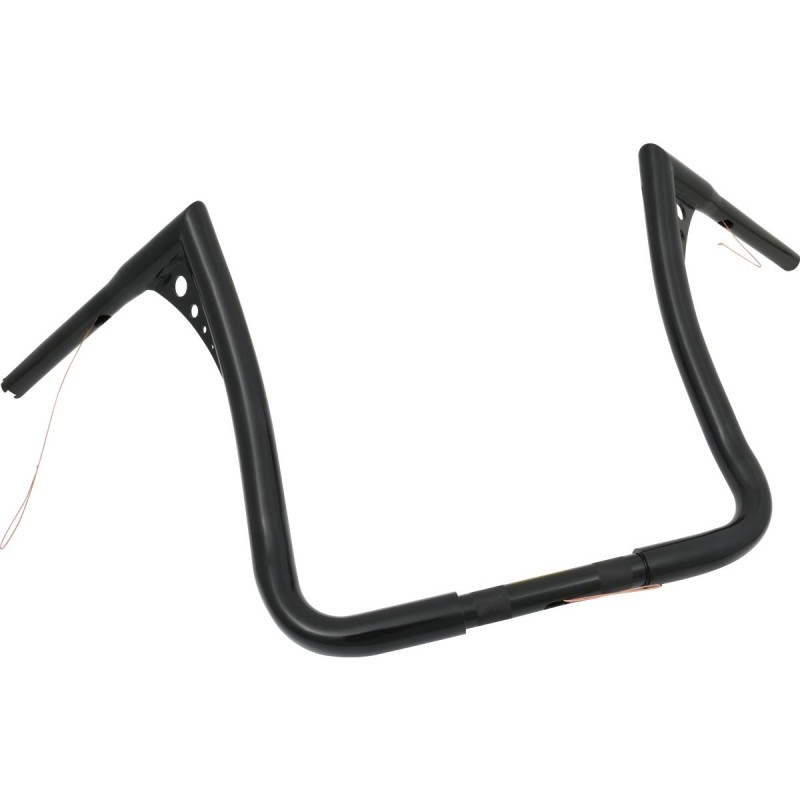 15 Bonanza Bagger Bar Handlebar Black Powder Coated 1 1/4" Throttle By Wire