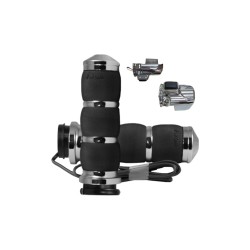 Air Cushion Heated Grips Chrome 1" Throttle By Wire