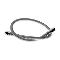 Platinum Universal Brake Line Stainless Steel Clear Coated Chrome Look 17"