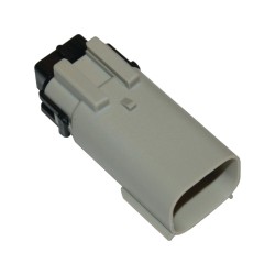 8-Position Molex MX-150 Series Male Connector Gray