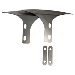 Non Cut Out Front Fender Side Plate Raw