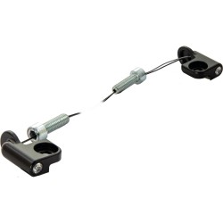 Sportster S Handlebar Side Mount Turn Signals Black Black Powder Coated Clear LED