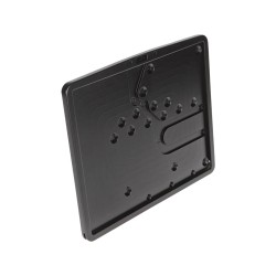 Inside License Plate Base Plate Swedish Size 200x160mm Black Satin