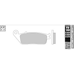 Semi Metal G1054 Brake Pad