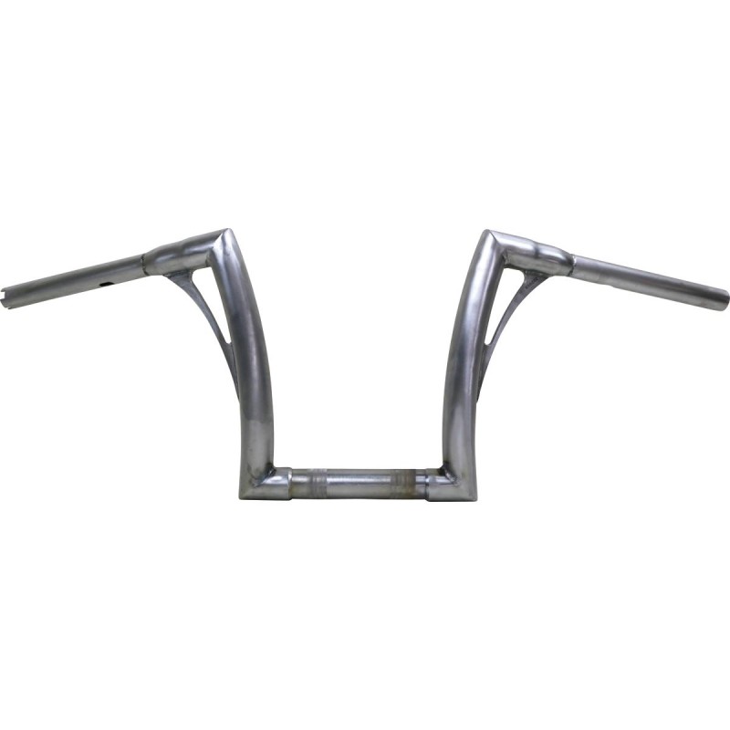280 Medium Flow Bar Super Fat M8 Softail Handlebar with 1 1/4" Clamp Diameter 1,4" Raw Throttle By Wire