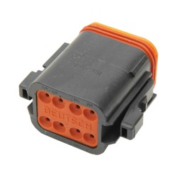 8 Wire Male Connector Housing Black