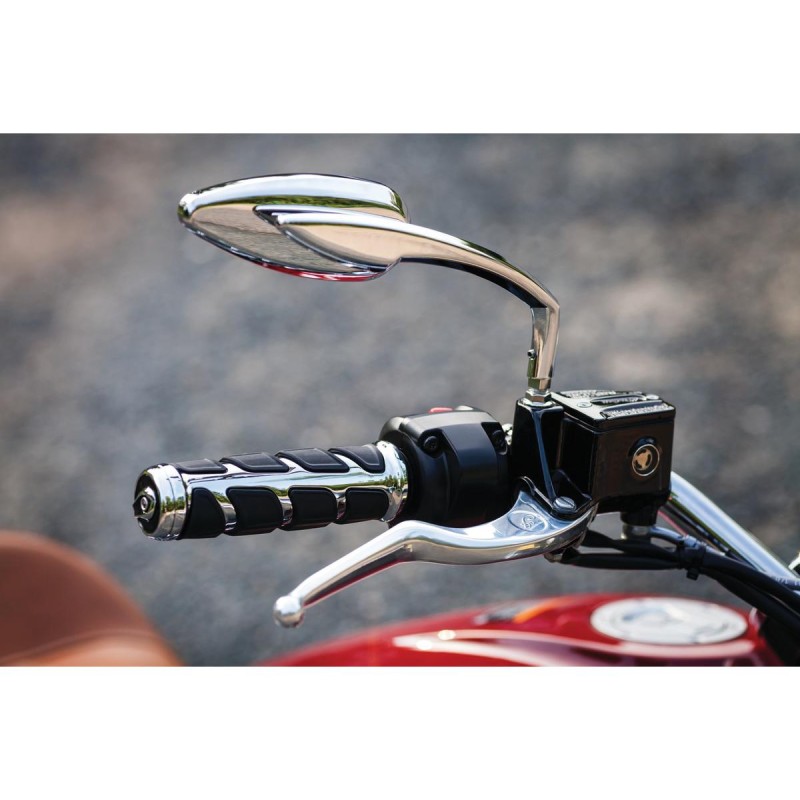 Kinetic Grips Chrome 7/8" Throttle By Wire Throttle Cables