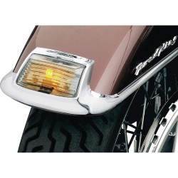 Front Fender Marker Light Lens Kit Smoke lense, with 1 amber LED