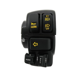 Backlit Hand Control Switch Kit With radio and cruise control Black