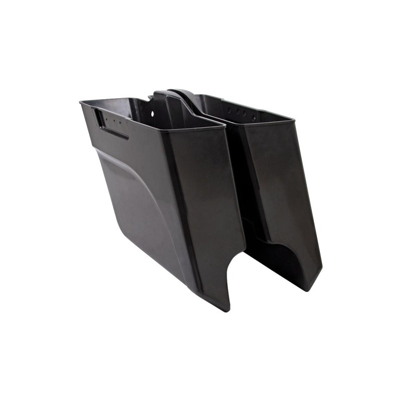 ABS Down-N-Out Stretched Saddlebag Black Left