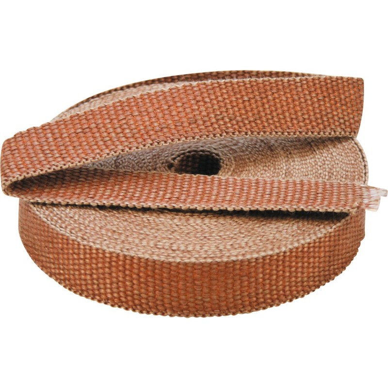 Insulating Exhaust Wrap 1" x 1/16" x 50 Ft. Roll Tan