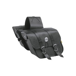 Compact Slant Throw Over Saddlebags Black