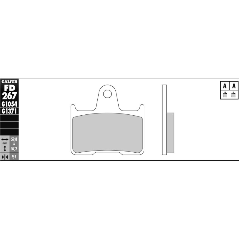 Sintered G1370/G1371 Brake Pad